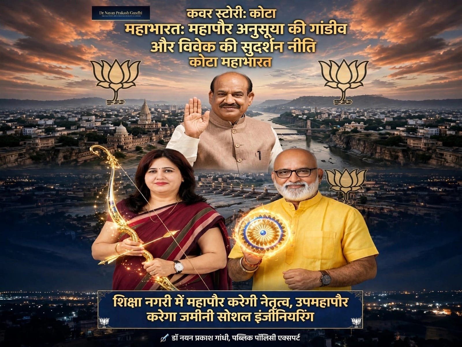 कोटा महाभारत: महापौर अनुसूइया की गांडीव और विवेक की...